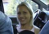 Sex  v  autě  s  roztomilou  českou blondýnkou Ingrid